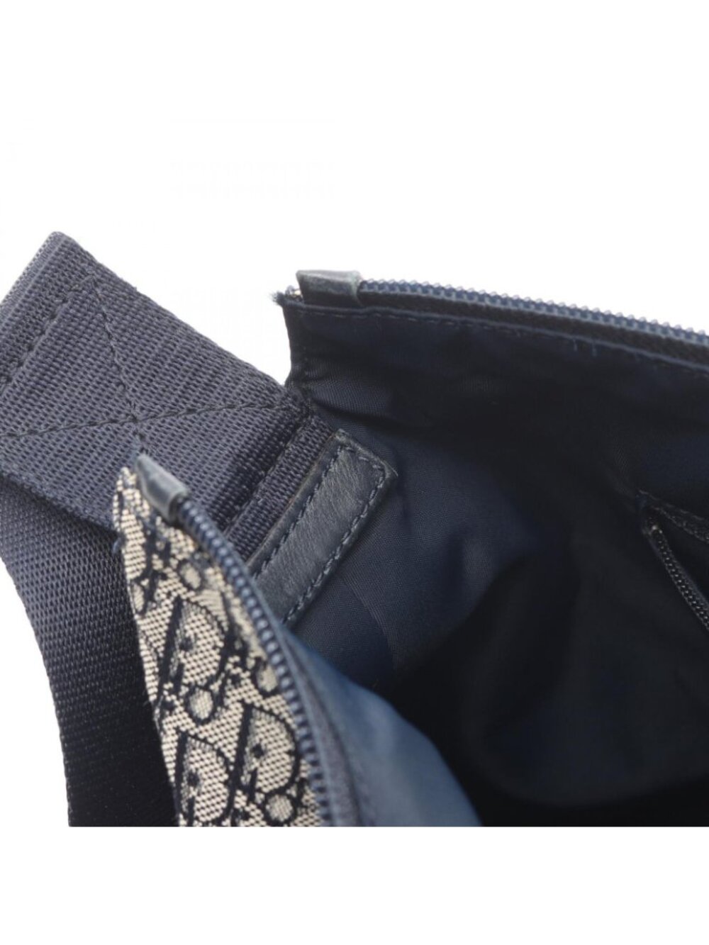 Dior Shoulder Bag Trotter Navy Canvas - Picture 6 of 7